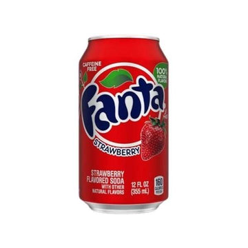 12 Pack x Fanta Strawberry Soda Can 355ml